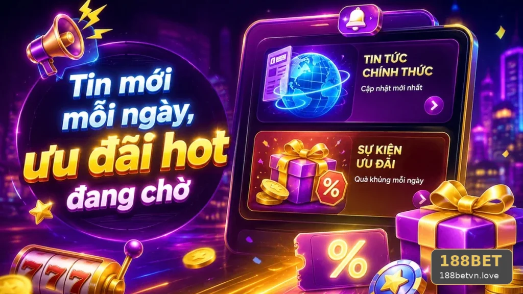 Khuyến Mãi 188BET Tại 188betvn.love: Đọc Chi Tiết Giao Diện Tin Mới, Ưu Đãi Và Điều Kiện Nhận Thưởng – Góc Tiếp Cận Thân Thiện Về Lưu Lại Điều Khoản Trước Khi Tham Gia