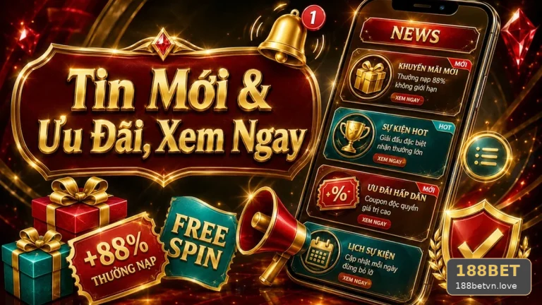 Khuyến Mãi 188BET Tại 188betvn.love: Đọc Chi Tiết Giao Diện Tin Mới, Ưu Đãi Và Điều Kiện – Đọc Kỹ Điều Kiện Doanh Thu Trước Khi Nhận Ưu Đãi Từ Góc Tiếp Cận Thân Thiện