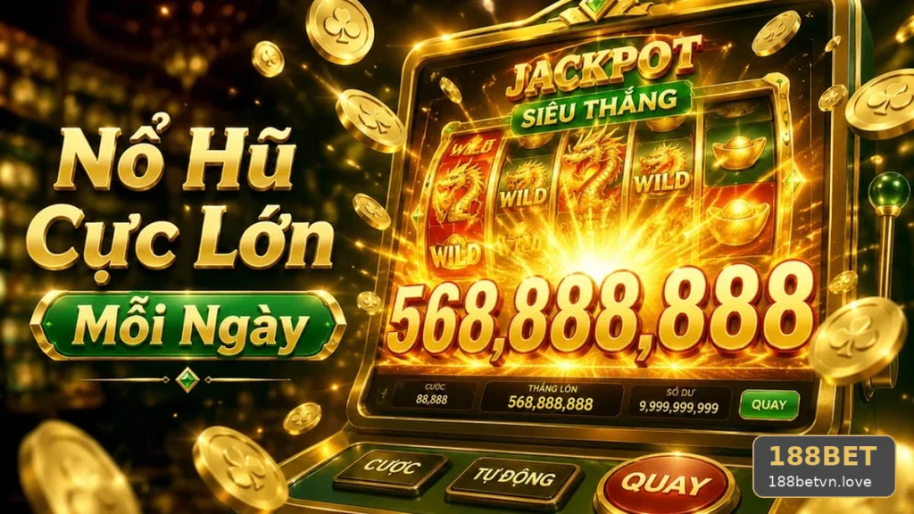 Nổ Hũ 188BET Tại 188betvn.love: Đọc Chi Tiết Giao Diện Slot Và Jackpot Qua Đánh Giá Thiết Kế Âm Thanh, Hình Ảnh – Góc Tiếp Cận Thân Thiện