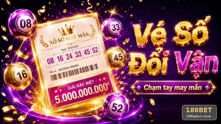 Xổ Số 188BET Tại 188betvn.love: Giải Thích Xác Suất Khi Kiểm Tra Vé Số, Kết Quả Và Bảo Vệ Tài Khoản Qua Góc Tiếp Cận Thân Thiện